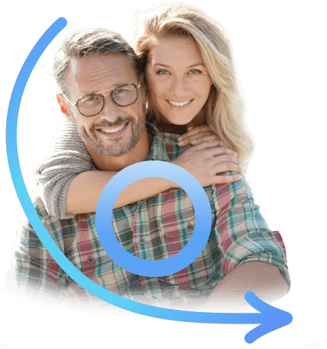 Adult couple featured with Dominex wellness information
